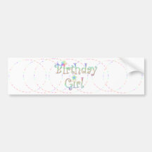 Birthday Girl Bumper Stickers