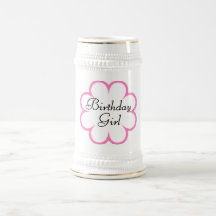 Birthday Girl Flower Mugs