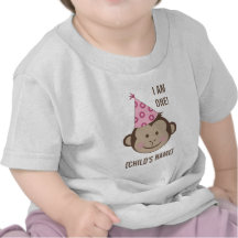 Birthday Girl Monkey Face Shirt