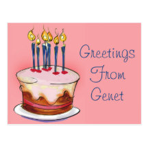 Birthday Greetings Postcard