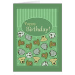 Birthday, Happy Birthday, Dog, Yappy, Cute Greeting Cards