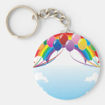 Birthday Party Balloons Key Chains