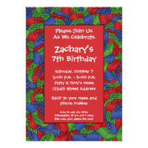 Birthday Party - Boy Construction Invite