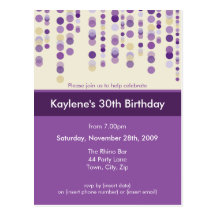 BIRTHDAY PARTY INVITATION :: discotek 7 Post Cards