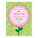 BIRTHDAY PARTY INVITATION :: numbered daisy 5 Post Cards