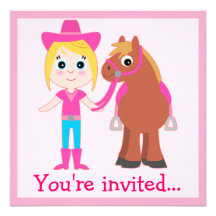 Birthday: Pony Party Announcements