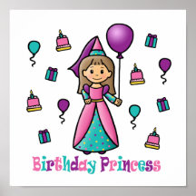 Birthday Princess Posters