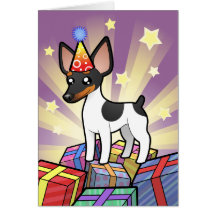 Birthday Rat Terrier / Toy Fox Terrier Greeting Card