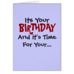 Birthday Robotomy Card