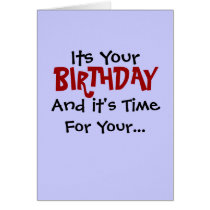 Birthday Robotomy Card cards