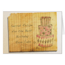 Birthday Rum Cake Cards