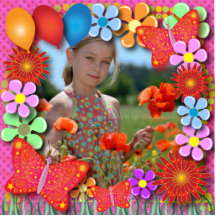 Birthday Sculptures: Butterflies and Flowers Cut Outs