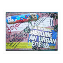 Birthday Urban Legend Collage Postcards