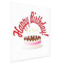 Birthday's cake canvas print