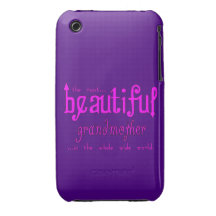 Birthdays Parties Christmas Beautiful Grandmother Case-Mate iPhone 3 Cases