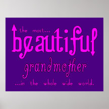 Birthdays Parties Christmas Beautiful Grandmother Posters