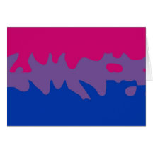 Bisexual Pride Flag Splash Greeting Cards