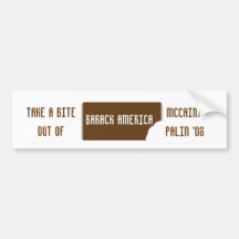 biteoutofobama, Barack America, Take a bite out... Bumper Sticker