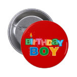 Bithday Boy Letters Button