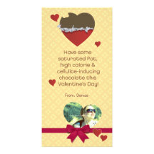 Bitter Sweet Valentine Chocolate Customisable Photo Card Template