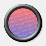 Black (3d effect frame border) Template Refrigerator Magnet