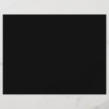 black 8 x 11 design your own product full color flyer