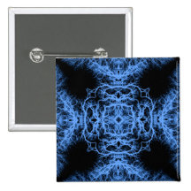 Black and Blue Elegant Pattern Pin