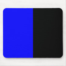 Black and Blue Split Color Mousepad