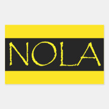 Black and Gold NOLA Sticker