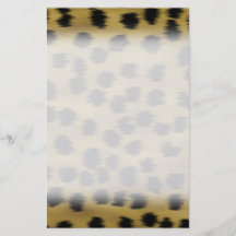 Black and Golden Brown Cheetah Print Pattern. Flyer Design