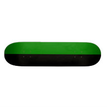Black and Green Split Color Scheme Skateboard