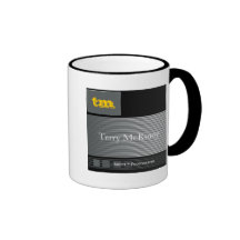 Black and Grey Stripes and Cubes Mug