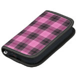 black and pink plaid planner