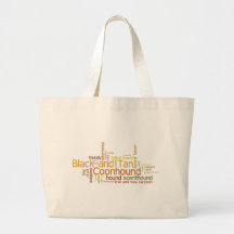 Black and Tan Coonhound Canvas Bag