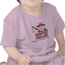 Black and White Birthday Pony - Birthday Girl Shirt