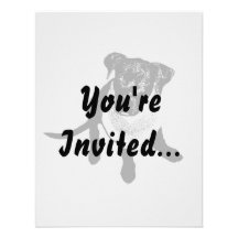Black and White Black Lab Puppy image Invitation