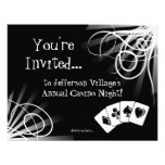 Black and White Casino Night Invitation