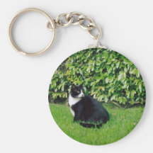Black and White Cat Keychains