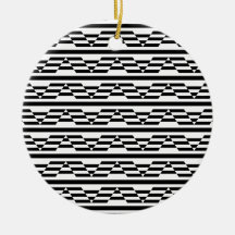 Black and White Geometric Graphic Pattern. Ornaments