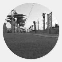 Black And White Landscape 2 Sticker