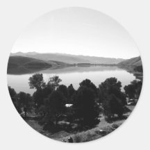 Black And White Landscape 6 Sticker