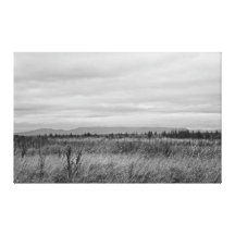 Black and White Landscape Print Gallery Wrap Canvas