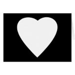 Black and White Love Heart Design. Cards