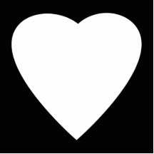 Black and White Love Heart Design. Cut Outs
