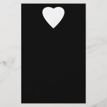 Black and White Love Heart Design. Personalized Flyer