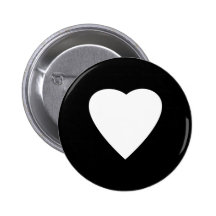 Black and White Love Heart Design. Pin