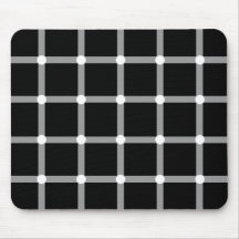Black and White Optical Illusion Mouse Pads