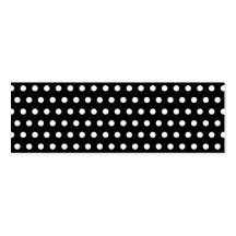 Black and White Polka Dot Pattern. Spotty. Business Card