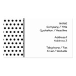 Black and White Polka Dot Pattern. Spotty. Business Card Templates