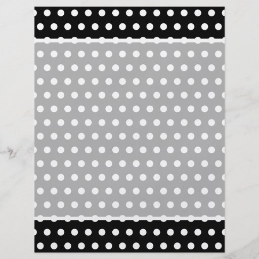 Black and White Polka Dot Pattern. Spotty. Flyers